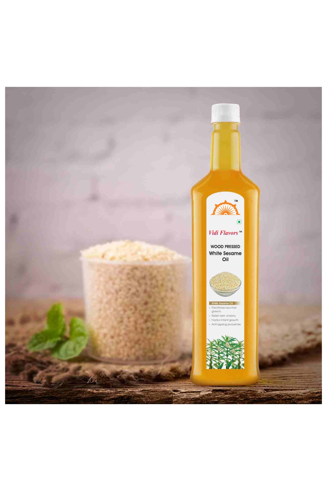 Wood Pressed White Sesame Oil / Til Oil